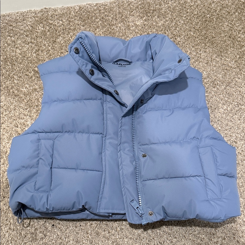 Garage Light Blue Puffer Vest